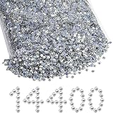 Beadsland（ビーズランド） ホットフィックスラインストーン まとめ売り、14400ピース クリスタル ホットフィックスラインストーン クラフト 衣服 DIY装飾用、クリスタル、SS10, 2.7-2.9mm