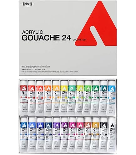 (未使用･未開封品)　ホルベイン アクリル絵具 アクリリックカラー 24色セット AU995 20ml(6号) vf3p617 Amazon | ホルベイン アクリリック カラー［ヘビーボディ］AU995
