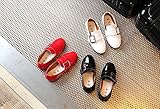 Gaorui(ガオルイ)子供の女の子のフェイクレザースリッパバレリーナ春のレジャーシューズメアリージェーン3色