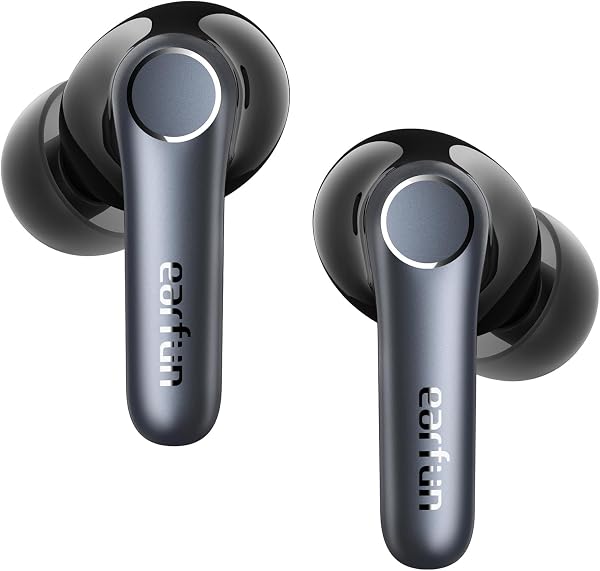 【VGP 2025 金賞】EarFun Air Pro 4 ワイヤレスイヤホン Bluetooth 5.4/50dBアダプティブ式 ハイブリッドANC/最先端チップ「QCC3091」aptX Losslessに対応/ハイレゾ LDAC対応/Snapdragon Sound™ に対応/Auracast™に対応/最大52時間再生【6マイクAI 通話/PSE認証済み】 装着検出機能 (ブラック) - 1