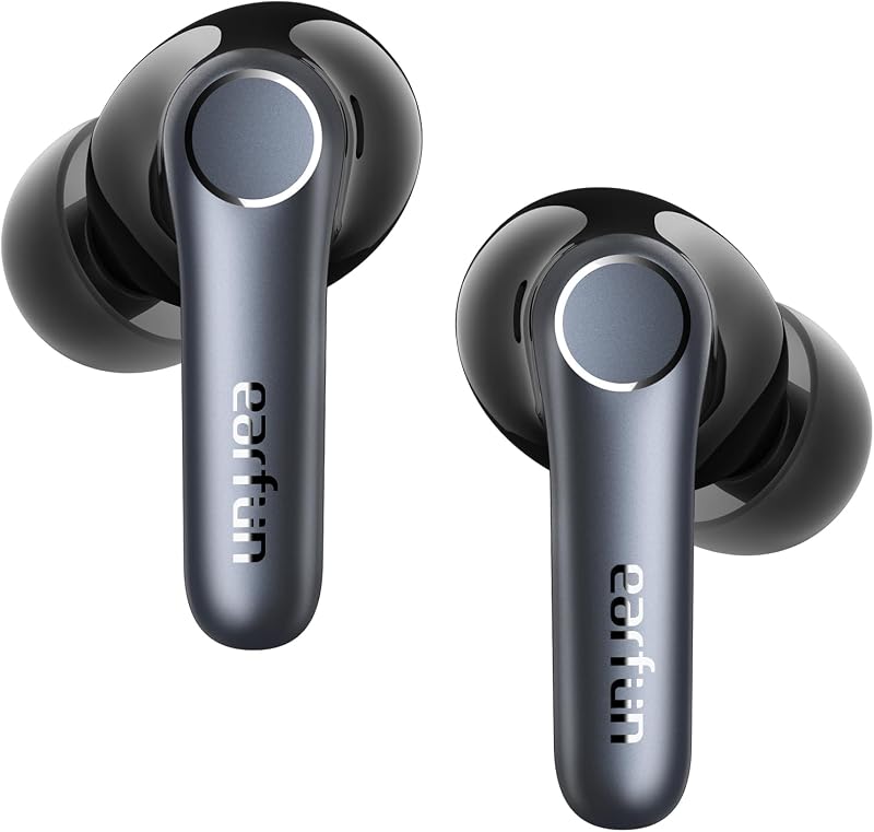 【VGP 2025 金賞】EarFun Air Pro 4 ワイヤレスイヤホン Bluetooth 5.4/50dBアダプティブ式 ハイブリッドANC/最先端チップ「QCC3091」aptX Losslessに対応/ハイレゾ LDAC対応/Snapdragon Sound™ に対応/Auracast™に対応/最大52時間再生【6マイクAI 通話/PSE認証済み】 装着検出機能 (ブラック)