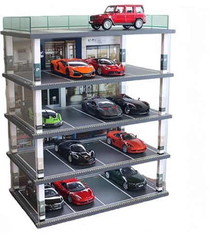 Amazon.co.jp: Klivex 1/24 ジオラマ 駐車場ディスプレイケース