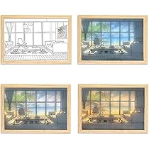 Amazon.co.jp : Vukayo 絵画 インテリア 絵 フォトフレーム 風水