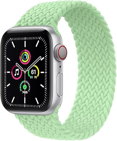 ブレイデッドソロループ アップルウォッチ バンド SOLO LOOP スポーツバンド 耐衝撃 柔らかいナイロン素材 38mm 40mm 41mm 42mm 44mm 45mm 49mm コンパチブル 41mm 42mm 44mm 45mm 49mm apple watch Series ultra 8 7 6 SE 5 4 3 2 1 に対応 コンパチブル 49mm - 1