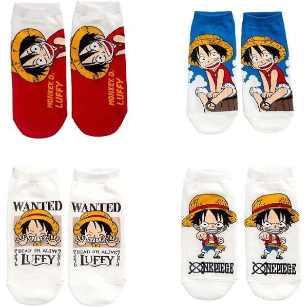 Amazon | ワンピース 靴下 ONE PIECE ソックス モンキー・D・ルフィ