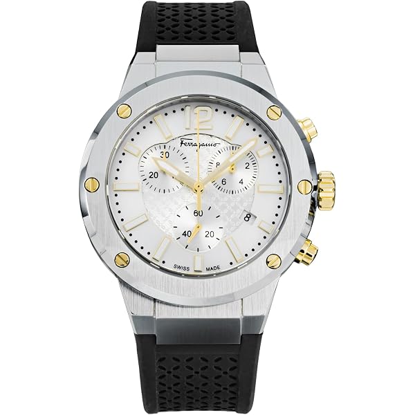 Amazon | Ferragamo Vega Chronoメンズ腕時計、スイス製高級デザイナー