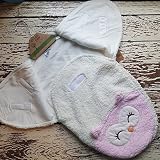 Chick Pea Swaddle Blanket-Pink Owl (0-3 mos.) by Chick Pea