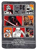Disney Star Wars the Force Awakens Reversible Twin Comforter or Throw Blanket, 62" X 90" [並行輸入品]