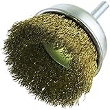 ヤナセ 軸付カップブラシ 【6mm軸】 鋼線メッキ線 φ65mm CM65