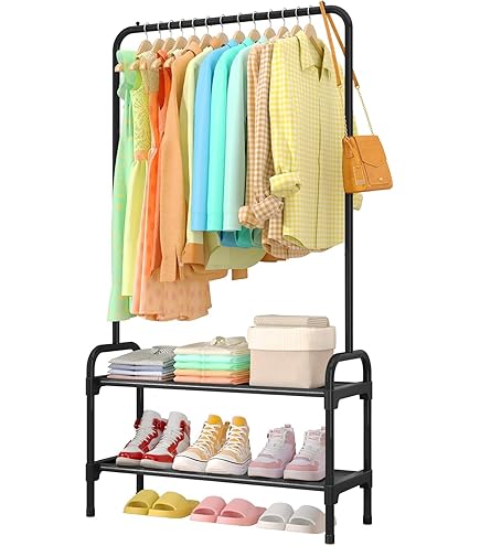 ハンガーラック 頑丈 4層 大容量 ワードローブ 衣類収納ラック Amazon｜AQRA ハンガーラック 頑丈 4層 大容量 ワードローブ 4