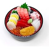 末武サンプル 食品サンプルマグネット 海鮮丼 m-14078 黒