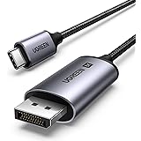 UGREEN 8K 60Hz USB C DisplayPort 変換ケーブル【DP1.4/単方向伝送/Thunderbolt 4/3対応】 4K 240Hz 144Hz ディスプレイポートケーブル iPhone 15 MacBook Pro Air