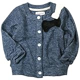 《春秋冬対応》SCHNEE(スネー) アクリルニットカーディガン 110cm/ネイビー NO.F-661125