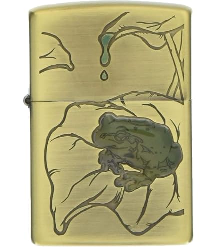 Amazon.co.jp: ZIPPO ライター カエル ニッケル 63430198 : ファッション