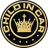 CHILD IN CARマグネット（ゴールド）