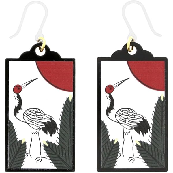 Amazon | 大王製作所 花札 イヤリング 日本のお土産 和風 耳飾り