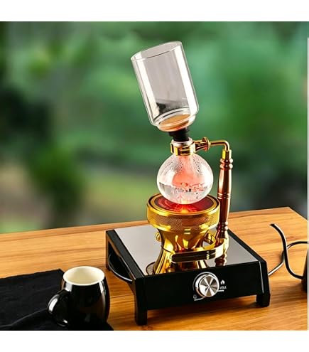Amazon | ベルギー式 サイフォンコーヒーメーカー ゴールド 家庭用DIY
