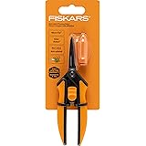 Fiskars Gardening Tools: Micro-Tip Pruning Shears, Non-Stick Precision-Ground Blades, 6” Sharp Plant Scissors (399241-1001)