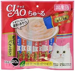チャオ (CIAO) 猫用おやつ ちゅ~る まぐろバラエティ 14g×20本入