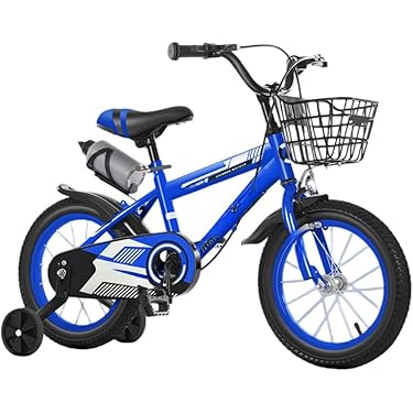 子供用自転車 黒 前カゴ付き 補助輪付き　新品・未使用品❗️ 幼児用自転車 18インチ 補助輪 カゴ付き カッコいい ジュニア 男の子