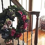 高級造花　パリスタイル　玄関用フラワーリース
