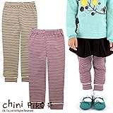 (チニピコ) chini piko chini piko（チニピコ）冬'14 テレコボーダーレギンス 95 ペールピンク