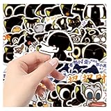 羅小黒戦記 ステッカー 80枚 ドット絵 ノートステッカー セット シャオヘイ ムゲン フーシー パソコン 携帯ノート 子供 学生 ギフト かっこいい アニメ 防水 車 スーツケース 文房具 オシャレ かわいい プレゼント