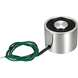 uxcell 保持用電磁石 ラウンドソレノイド電磁石 30mm x 22mm DC12V 10KG 吸盤ソレノイド 1個入り