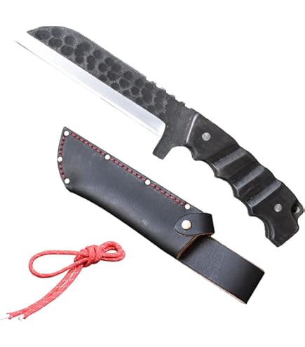 Amazon | 山人 YAMABITO 槌目両刃竹割鉈 鋼付 刃渡り185mm パラコード