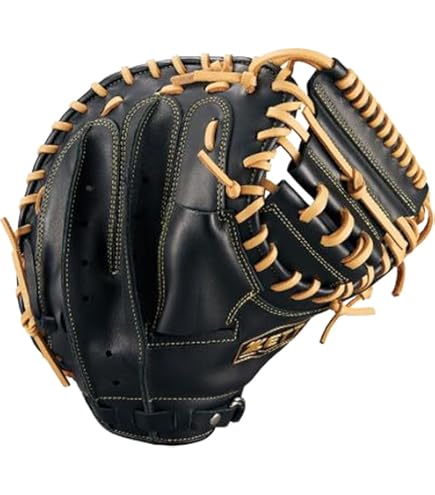 軟式野球 左投 キャッチャーミット ハイゴールド Hi-GOLD 捕手 大人 黒 HI-GOLD スペシャルオーダー！ ハイゴールド 軟式 捕手用