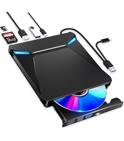 Amazon.co.jp: ROOFULL 外付けCD DVDドライブ USB 3.0 Type-C