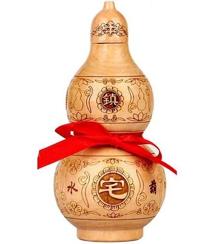 Amazon.co.jp: 風水ひょうたん 開運 グッズ 桃木瓢箪 鎮宅 招財 八卦