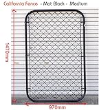 ＜直輸入アメリカンプロダクト＞ カリフォルニアフェンス ：マットブラック （MEDIUM ： 147×97cm） 【外壁/DIY/ガレージング/エクステリア/アメリカン雑貨/アメ雑】