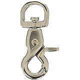 ステンレス金具 トリガースナップ 線径2.5mm 全長48mm 使用荷重40kgf
