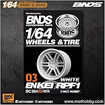 Amazon | BNDS 1/64 カスタム ホイール 1台分 ホワイト BC26400-WH 約