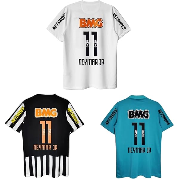 Amazon.co.jp: Kids Neymar Uniform, Retro 12-13, Santos #11, Neymar