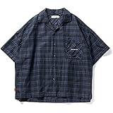 TIGHTBOOTH（TBPR）S/S SHIRT タイトブース 半袖シャツ FURROW BLUE PLAID スケートボード スケボー