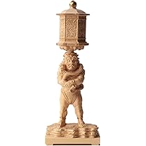 Amazon.co.jp: 極小仏 天燈鬼 （木製：ツゲ）＿木彫り 仏像 仏像