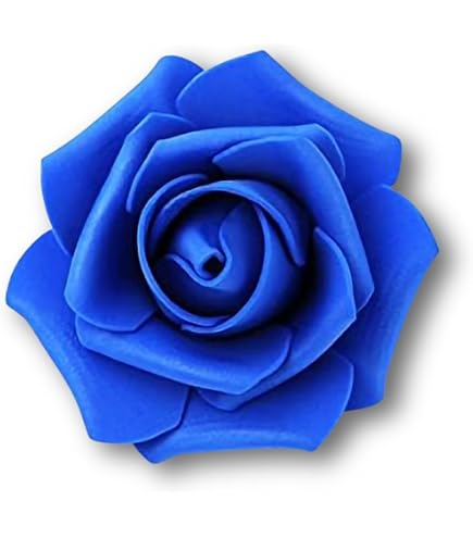 Amazon.co.jp: 【19blue】 バラ 造花 50個 8cm ブーケ ローズ 薔薇