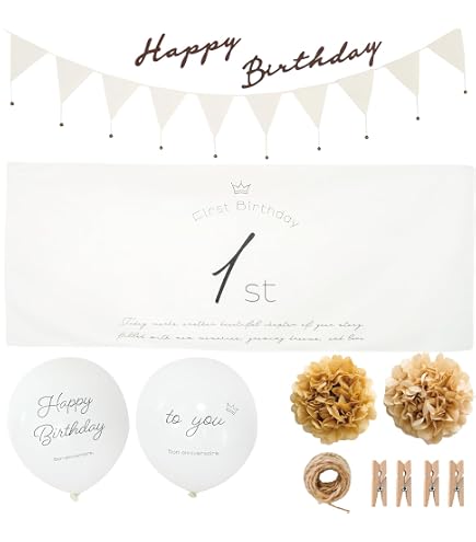 Amazon.co.jp: GEDWU バースデー タペストリー 横 横長 誕生日