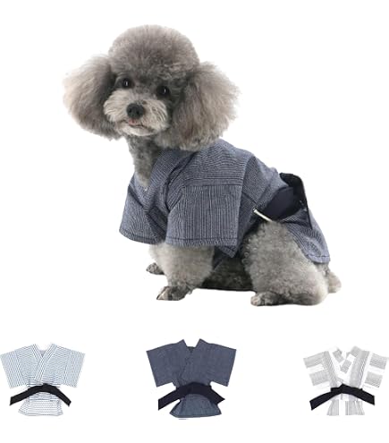 Amazon | リアル 大型犬 浴衣 夏霞 ゆかた 犬 和服 ドッグウェア (10号