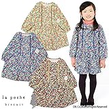(ラポシェビスキュイ) La poche biscuit 秋'14 ビエラ起毛花柄長袖ワンピース 100 ブラウン