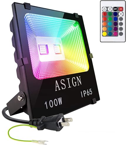 Amazon.co.jp: SenMeiGuang RGB 30W LED投光器 リモコン操作（メモリ