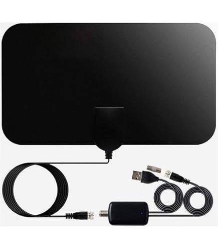 Barkan DVB-T2 Antenne 96Km - Digitale Zimmerantenne Mit Verstärker Für 4K HD TV