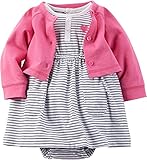 カーターズ carter's アパレル baby line 女の子 ロンパース ワンピ ボレロ ピンク ボーダー 綿 121G463 【並行輸入品】 6ヶ月