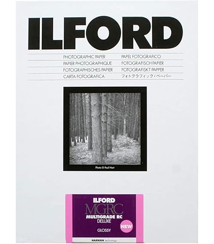 Amazon.co.jp: ILFORD 白黒印画紙 MGRC Deluxe Glossy 8x10 50枚