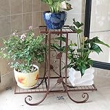 花スタンド屋内 植物フラワーディスプレイスタンドポットシェルフヴィンテージブロンズストレージラックプラントスタンドフラワーシェルフディスプレイシェルフ (サイズ さいず : A)