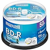 maxell 録画用 BD-R 標準130分 4倍速 ワイドプリンタブルホワイト 50枚スピンドルケース BRV25WPE.50SP