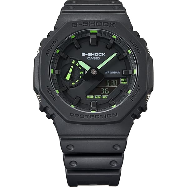 Amazon | カシオ GA-2100-1A2ER ブルー樹脂デジタルクォーツメンズ