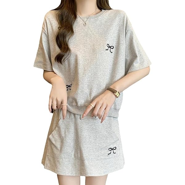 Amazon | [mxcgzl] 夏 スウェット セットアップ レディース 韓国